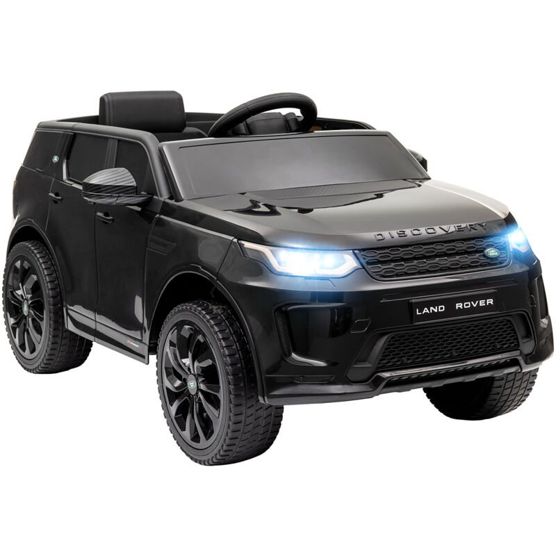 Aiyaplay - Licensed Land Rover, Kids Electric Car w/ Remote, Music, Black