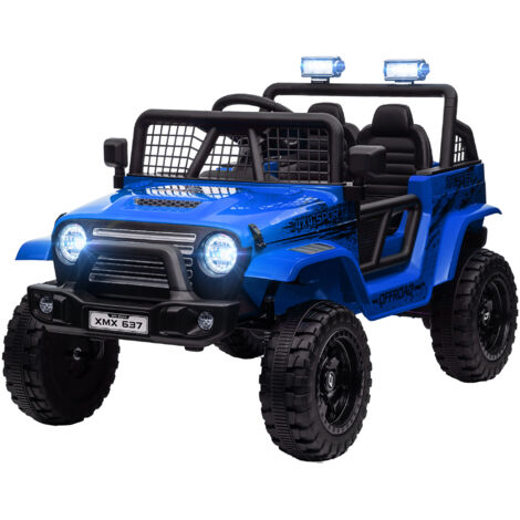 AIYAPLAY Macchina Fuoristrada per Bambini 3-6 Anni 12V con Telecomando Blu