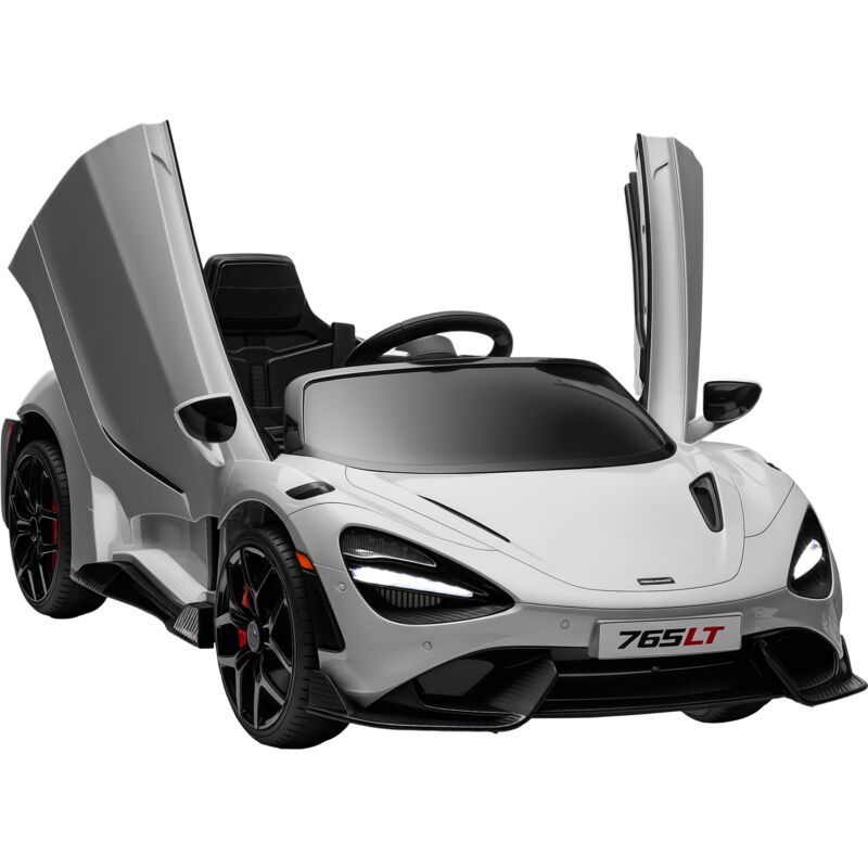 Aiyaplay - McLaren 765LT Licensed 12V Kids Ride on Car w/ MP3 Music, Grey