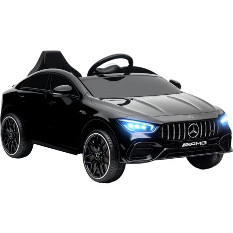 AIYAPLAY Mercedes-Benz AMG CLA 45 Licensed 12V Ride on Car w/ Music - Black