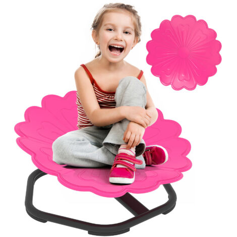AIYAPLAY Sensory Spinning Chair, Kids Swivel Chair, Pink