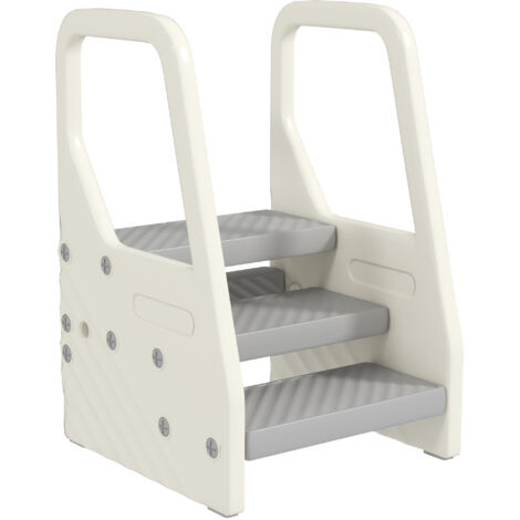 AIYAPLAY Toddler Tower, Adjustable 3 Step Kitchen Stool Helper for 2-5 Years