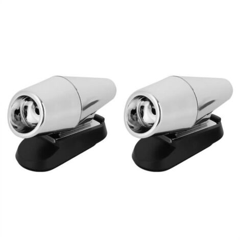 AIZ Lot de 2pcs Sifflets Avertisseur Réulsif Animal Pour Auto et Moto Véhicule Argenté