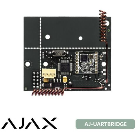 AJ-UARTBRIDGE Ajax Modulo per integrazione Dispositivi Ajax con centrale cablata Fino a 85 dispositivi Ajax Portata fino a 2 km