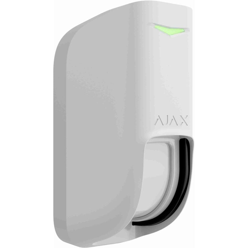 Ajax - 101441 - Curtain Outdoor (8EU) asp blanc, Détecteur de mouvement à rideau sans fil à double technologie pour une utilisation en extérieur et