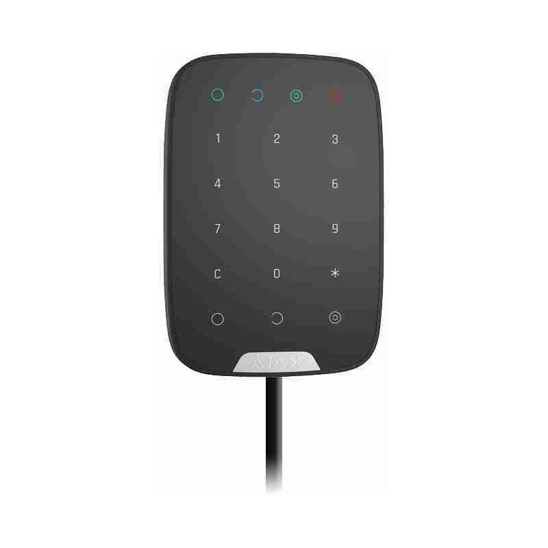 30865 - (clavier fibre) clavier tactile filaire avec montage mural. noir - Ajax