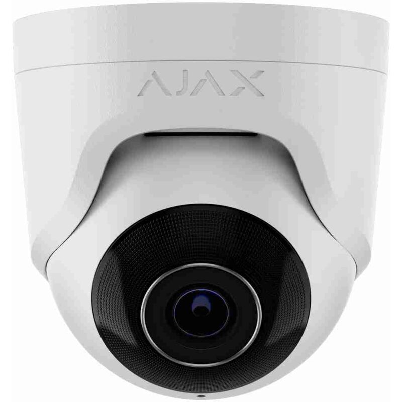 64925 TurretCam (5 Mp/4 mm) (8EU) asp blanc, Caméra ip filaire (5 Mp/4 mm) - Ajax