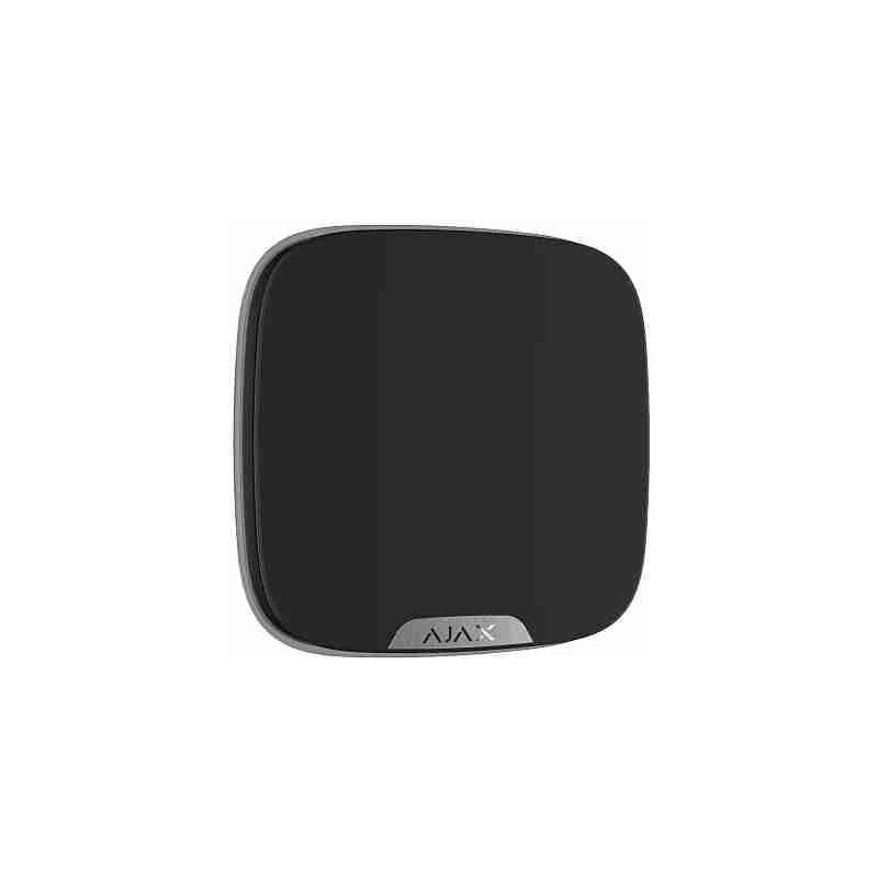 AJAX - 70227 - Ajax StreetSiren DoubleDeck S (8PD) noir, sirène extérieure sans fil avec panneau avant remplaçable (édition supérieure)