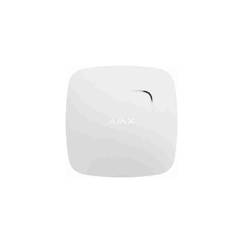 8219 - détecteur de fumée et de température sans fil blanc - Ajax