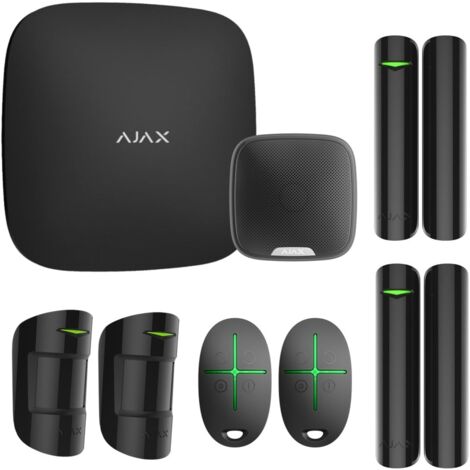 Ajax alarme StarterKit Double + sirene exterieur noir