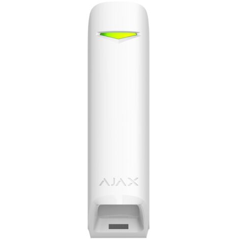 Ajax – Détecteur de mouvement rideau sans fil – Plage de détection 6-15m – Angle de détection 90° – Protection IP54 – Installation rapide