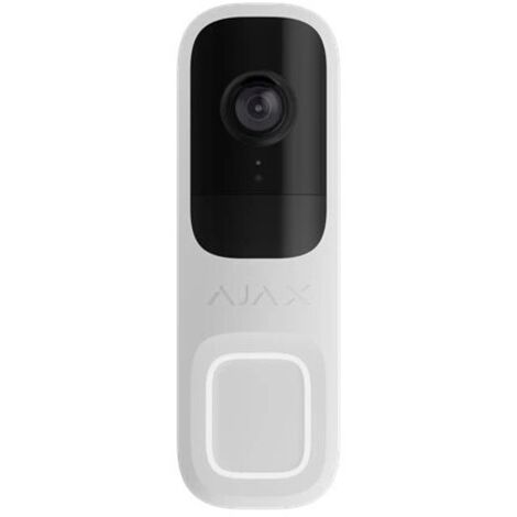 Ajax DoorBell Campanello 4MP Video Intelligente AI Wi-Fi Visione Notturna e Audio Bidirezionale da interno colore bianco 66390