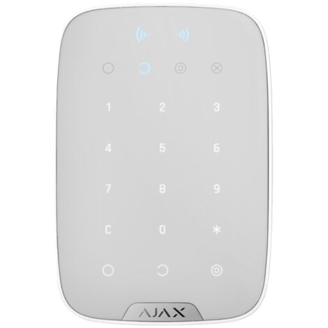 Ajax KeyPad Plus Jewellery Bianco Tastiera Controllo Wifi  Sicurezza Casa