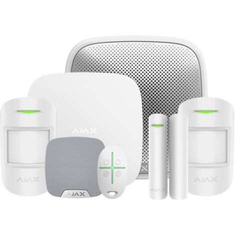 Ajax Kit Allarme Wifi Hub Sirena Motionprotect Pack 2