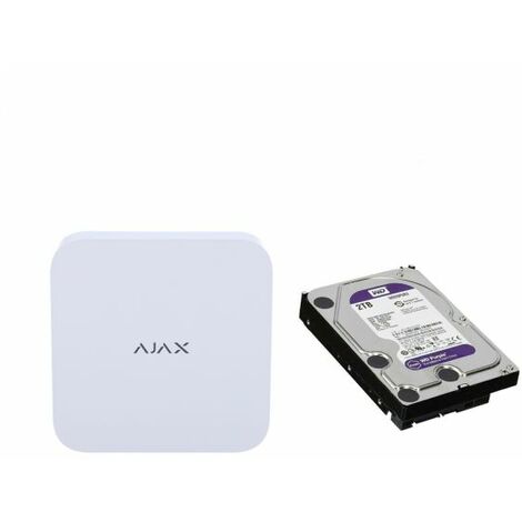 Ajax NVR 16 canali bianco compatibile con telecamere di terze parti ONVIF + Hard disk 2Tb - 70934