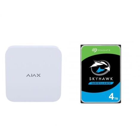 Ajax NVR 16 canali bianco compatibile con telecamere ONVIF + Hard Disk 4 Tb - 70934