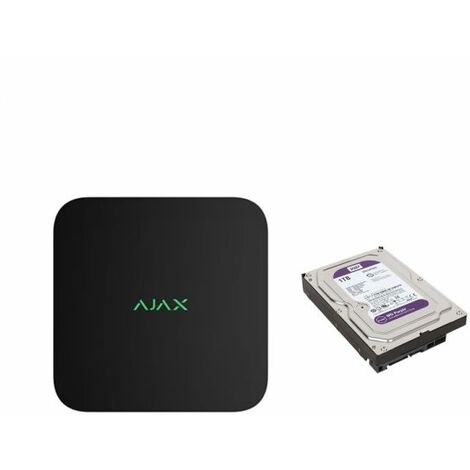 Ajax NVR 8 canali nero compatibile telecamere ONVIF + Hard disk 1Tb - 70938