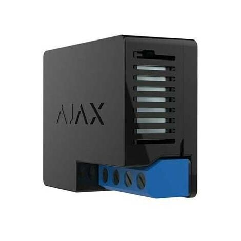 Ajax – Relais contact sans fil 868 MHz – Courant 5 A à 30 V CC – Tension 7-24 V – IP20 – Portée jusqu'à 1000 m – Modes Puls et bistable