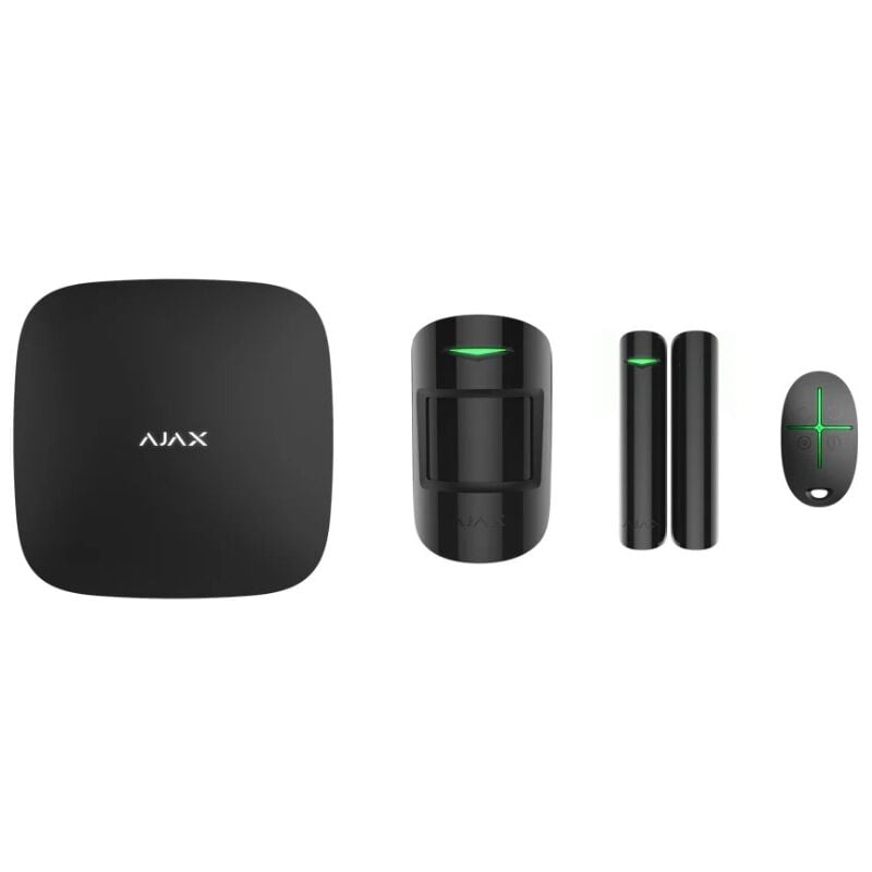 StarterKit asp (Hub + MotionPtotect + DoorProtect + SpaceControl) Kit d&39alarme sans fil gprs/lan version noir - 38169 - Ajax