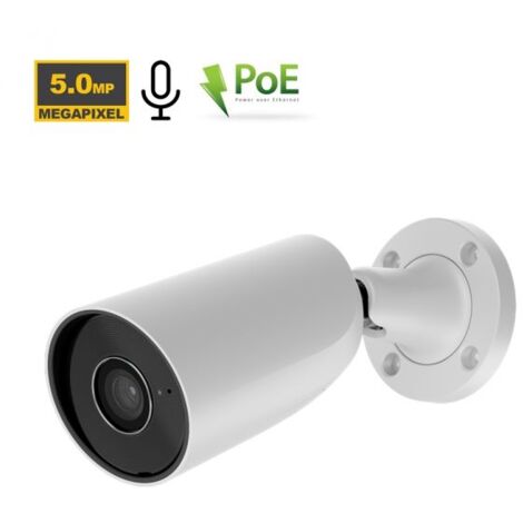 Ajax Telacamera IP bullet 5Mp PoE Bianco - BulletCam 79029 (4mm)