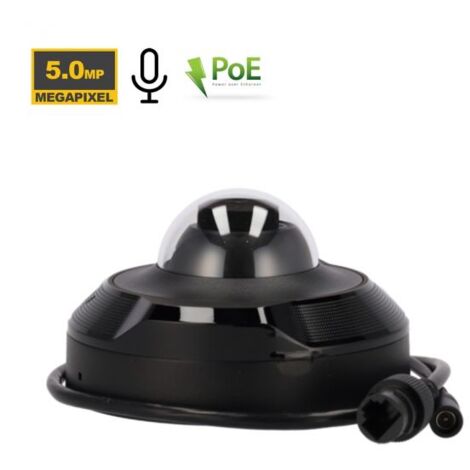 Ajax Telacamera IP Mini Dome 5Mp PoE Nero 3K - DomeCam Mini 76019 (2.8mm) D