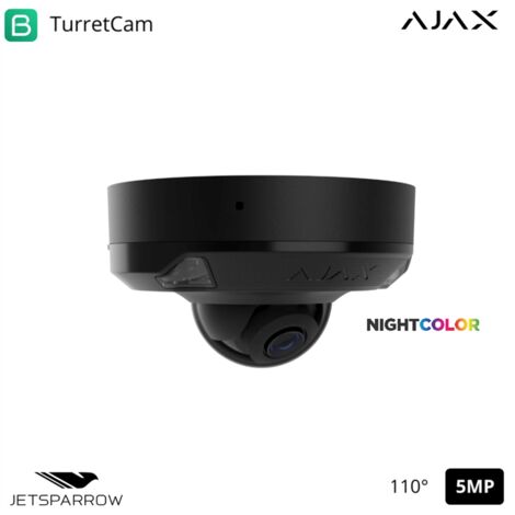 Ajax Telecamera HL Cablata Ip PoE 5Mp 2.8mm Nero