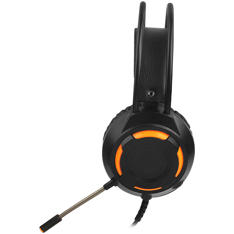 

AX120 - Auriculares estereo para juegos de 7.1 canales con cancelacion de ruido, auriculares para colocar sobre las orejas con microfono, graves,