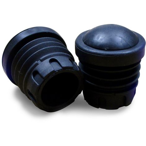 GleitGut 4 x Embout pour Tube 30 mm Protection Pied de Chaise Embout Rond  Noir