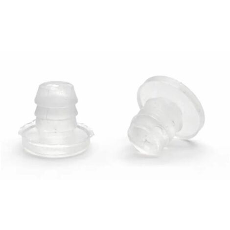 Ajile - Pied à insérer en EVA TRANSPARENT pour trou de diam. 5 mm