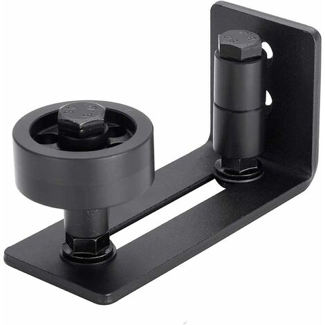 Ajustable Guide de Plancher Mur - porte Guide Inférieur Pour Porte en Bois Coulissante Noir