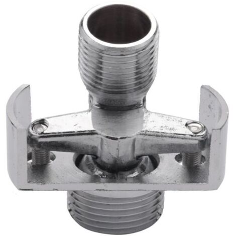 Ajuste de ángulo para tubería de entrada Cabezal de ducha de latón Base de manivela giratoria Tornillo de compensación Ajuste de ángulo de 18 mm