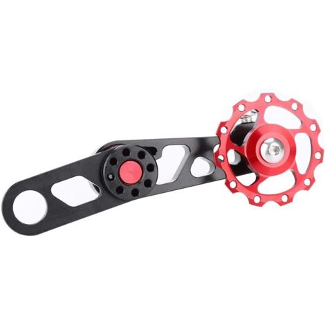 Ajusteur de Vitesse Simple de Vélo, Tendeur de Chane de Vélo Pliant Le Guide de Chane de dérailleur Arrière