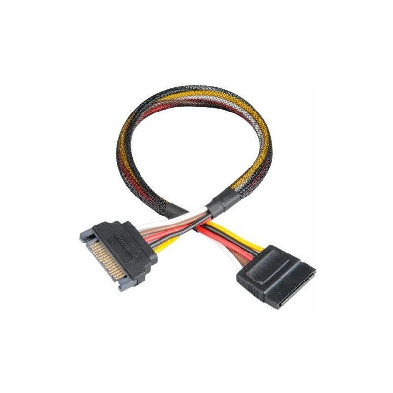 

Sata Power Cable Extension Negro 0.3m cable de transmisión - Akasa