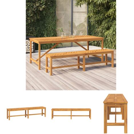 Akazienholz Gartenbank - vidaXL Gartenbank 180 cm Massivholz Akazie -