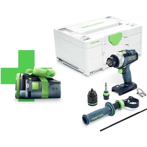 Festool Akku-Bohrschrauber TDC 18/4 I-Basic-5 QUADRIVE (Gratis Akku Aktion)