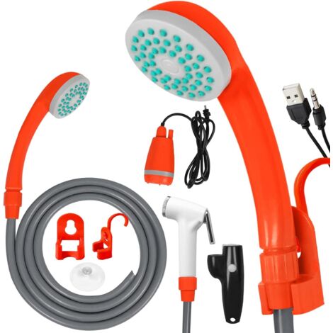 Akku Camping Dusche Brause Tauchpumpe Auto Gartendusche Outdoor Autodusche