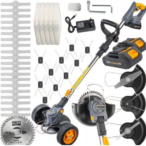 JARDIBRICODECO AKKU-FREISCHNEIDER FREISCHNEIDER AUF RÄDERN 2X 21V 2AH POWERMAT