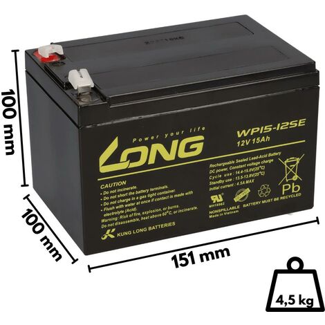 Akku für Panasonic LC-CA1215P1 12V 15Ah AGM Batterie