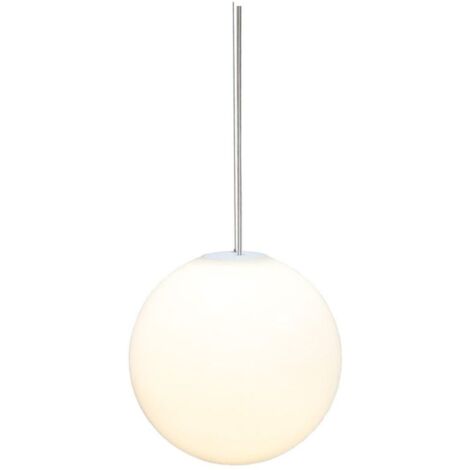Akku Hängelampe außen LED kabellos dimmbar Farbwechsel 3000-6500 K rund Ø 25 cm IP54 Kugelschirm Outdoor Pendelleuchte Garten Balkon