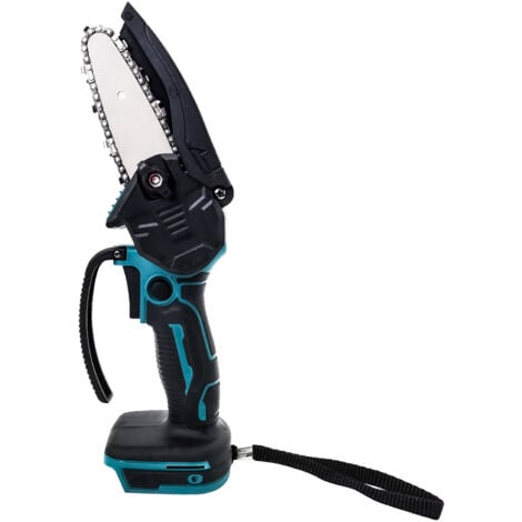 TEETOK Akku-Kettensägen, 4-Zoll-Elektrokettensägen mit Kabel, Einhand-Mini-Kettensäge, nur Gehäuse (keine Batterie),Kompatibel mit Makita-Akku, für Holzscheren