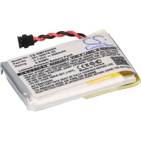Akku kompatibel Garmin Forerunner 620 wie 361-00076-00, 250mAh