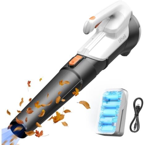 Akku-Laubbläser, 608 m³/h 100 MPH Akku-Laubbläser, 20 V leistungsstarker elektrischer Laubbläser zum Blasen von Grasstaub, Blättern Litheli