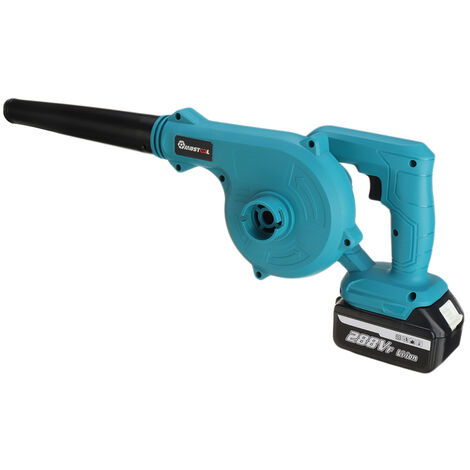 MAEREX Akku-Laubbläser Elektrischer Staubsauger mit 2 Akkus Fantablau