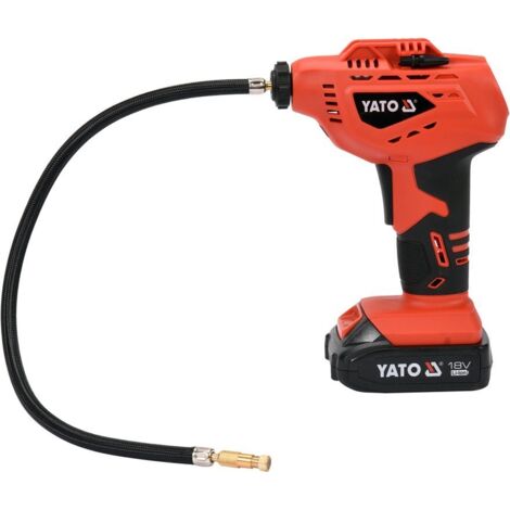 Akku-Luftpumpe 18V, 2,0 Ah mit Manometer und Zubehör