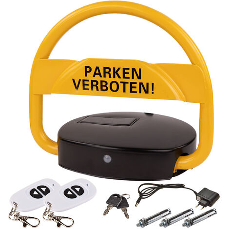 Akku Parkplatzbügel Parkplatzsperre Sperrbügel Freemont mit Solarpanel Fernbedienung