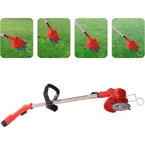 Akku-Rasentrimmer für den Garten Akku-Rasentrimmer, hochwertiger Edelstahl und ABS, 600-W-Motor, Sicherheitsschalter