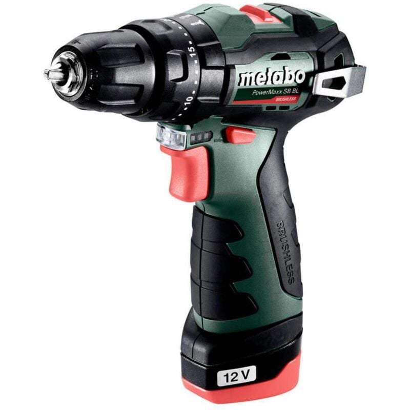 Image of Metabo - Werkzeuge - 12V Akku-Schlagbohrmaschine, 2x 2,0 Ah LiPower Akku, Ladegerät 601784500