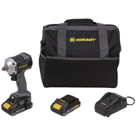 Akku-Schlagschrauber RC 9067 K2 20V 2Ah 12,5mm (1/2Zoll) A4-kt.300 Nm RODCRAFT