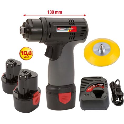 Akku-Schleifmaschine, 3.200 U/min 10,8V, mit 2 Akkus und 1 Ladegerät