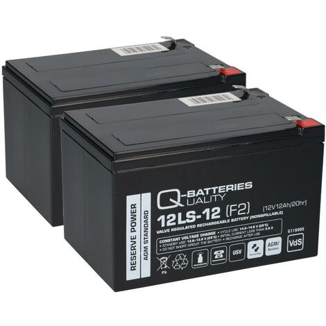 Akku SET kompatibel Brandmeldezentrale Telenot comfire 80 BMT QB